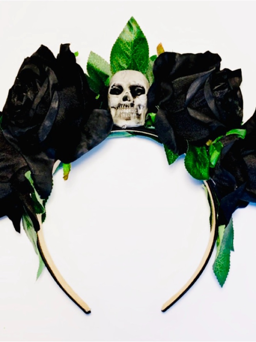 Prom Handmade Flower Crown Festival Skull Flower Crown - Picture 6 of 6